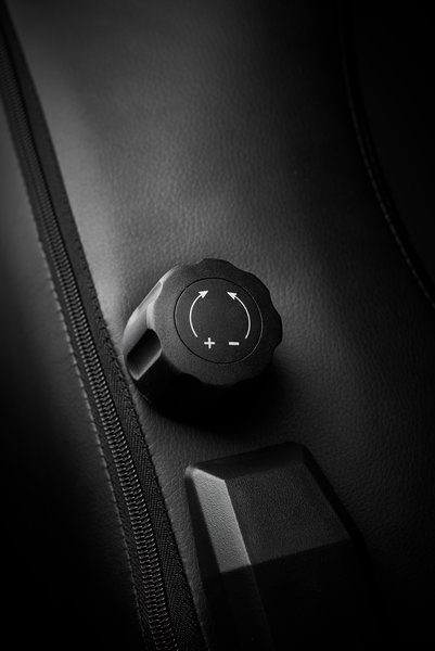 Gaming chair ABILDAA black faux leather