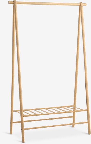 Clothes rail VANDSTED 1 shelf bamboo